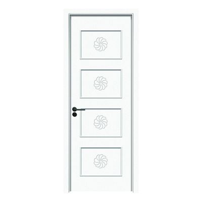 塗装 WPC ドア 耐久性 湿度 耐久性 室内 ドア 優れた熱隔熱と現代的なスペースのための防音設計