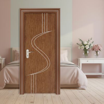 良い価格 住宅および商業施設向けの断熱・防音WPC室内ドア、中空複合フレーム、耐湿性 オンライン