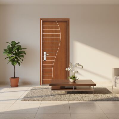 湿気に強い複合素材とモダンで洗練された外観を備え、様々な部屋に適した屋内用中空WPCドア
