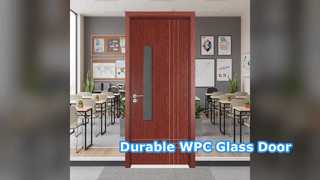 耐久性のある WPC ガラスドア防音耐熱